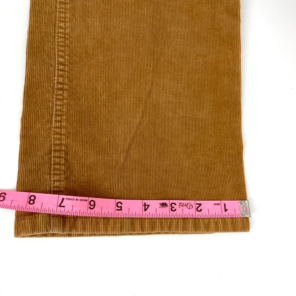 J.Crew Favorite Fit Corduroy Pants Mens 30R Tan Camel Brown Stretch Casual‎
